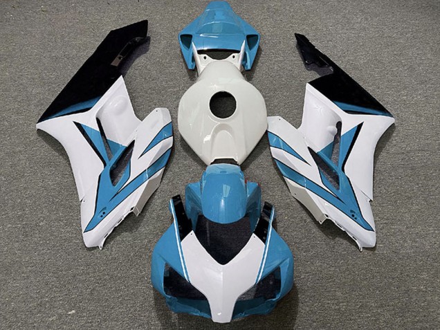 Carenados Moto Honda CBR1000RR 2004-2005 - Azul Claro Blanco Negro Brillante Asequibles