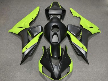 Carenados Moto Honda CBR1000RR 2006-2007 - Verde Negro Mate Asequibles