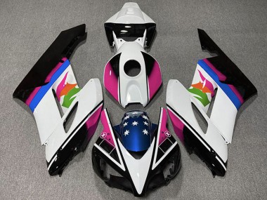 Carenados Moto Honda CBR1000RR 2004-2005 - Blanco Rosa Azul Negro Brillante Estrella Asequibles