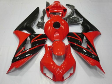 Carenados Moto Honda CBR1000RR 2006-2007 - Rojo Negro Brillante Negro Mate Asequibles