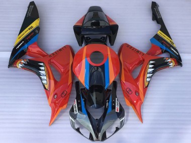 Carenados Moto Honda CBR1000RR 2006-2007 - Rojo Azul Amarillo Negro Brillante Tiburón Asequibles