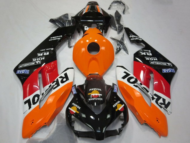 Carenado Moto Honda CBR1000RR 2004-2005 - Naranja Blanco Rojo Negro Brillante Repsol Asequibles