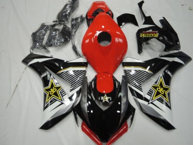 Carenados Moto Honda CBR1000RR 2008-2011 - Blanco Rojo Negro Brillante RockStar Estilo Asequibles