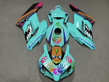 Carenados Moto Honda CBR1000RR 2004-2005 - Azul Verdoso Naranja Rosa Negro Tiburón Asequibles