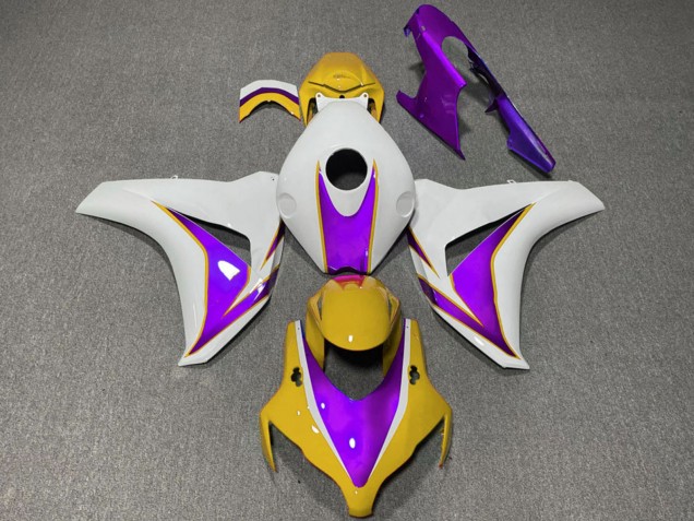 Carenados Moto Honda CBR1000RR 2008-2011 - Blanco Amarillo Púrpura Asequibles