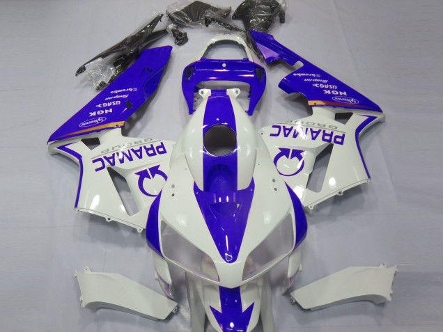 Carenados Moto Honda CBR600RR 2005-2006 - Blanco Azul Pramac Asequibles