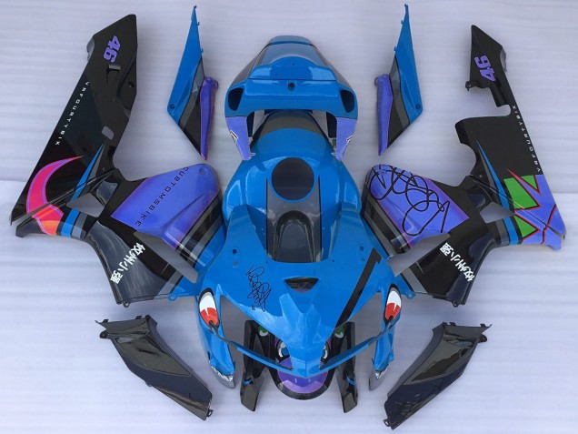 Carenados Moto Honda CBR600RR 2005-2006 - Azul Tiburón Asequibles