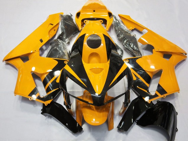 Carenados Moto Honda CBR600RR 2005-2006 - Bright Naranja Negro Brillante Diseño Asequibles