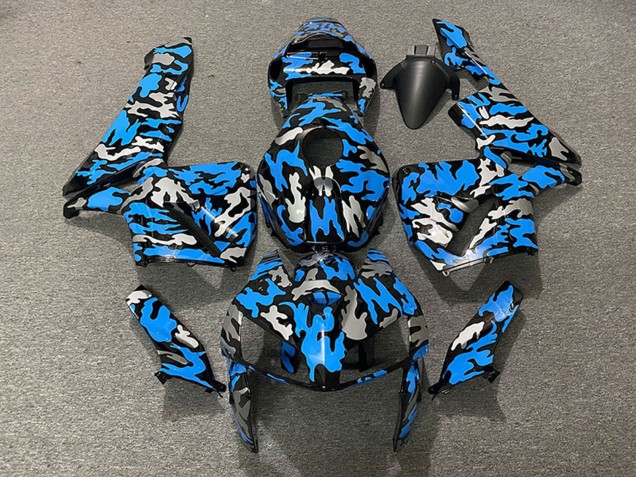 Carenados Moto Honda CBR600RR 2005-2006 - Camouflage Azul Asequibles
