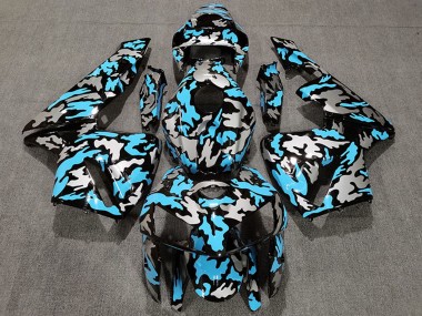 Carenados Moto Honda CBR600RR 2005-2006 - Camouflage Azul Claro Asequibles