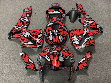 Carenados Moto Honda CBR600RR 2005-2006 - Camouflage Rojo Asequibles
