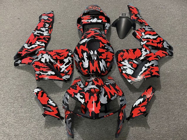 Carenados Moto Honda CBR600RR 2005-2006 - Camouflage Rojo Asequibles