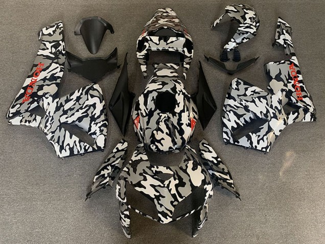 Carenados Moto Honda CBR600RR 2005-2006 - Camouflage Rojo Calcomanías Asequibles