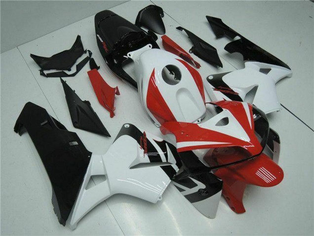 Kits Carenado Moto Honda CBR600RR 2005-2006 - Blanco Rojo Negro Asequibles
