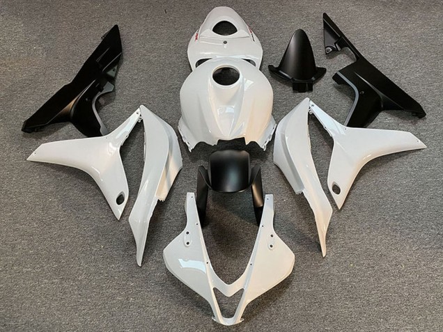 Carenado Moto Honda CBR600RR 2007-2008 - Blanco Negro Mate Asequibles
