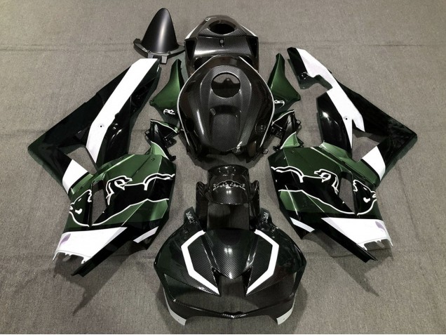 Carenados Moto Honda CBR600RR 2013-2023 - Negro FibraCarbono Blanco Verde Toro Asequibles