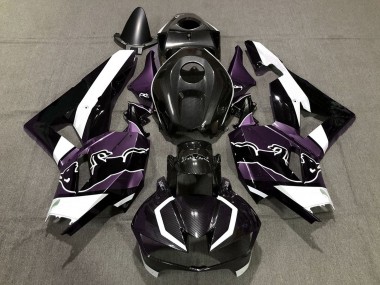 Carenados Moto Honda CBR600RR 2013-2023 - Negro FibraCarbono Blanco Púrpura Toro Asequibles