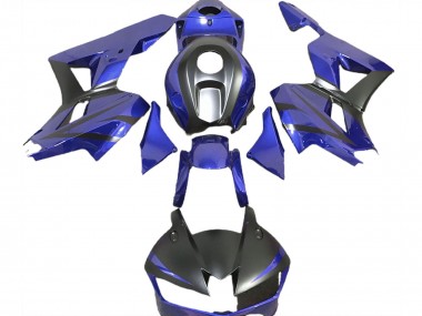 Carenados Moto Honda CBR600RR 2013-2023 - Azul Negro Mate Asequibles