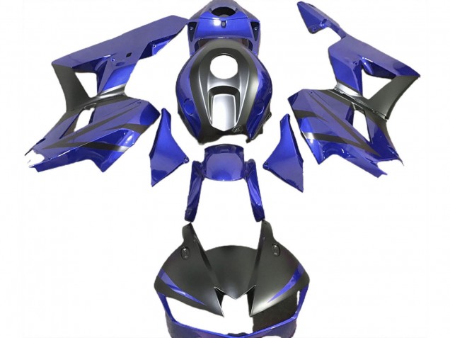 Carenados Moto Honda CBR600RR 2013-2023 - Azul Negro Mate Asequibles