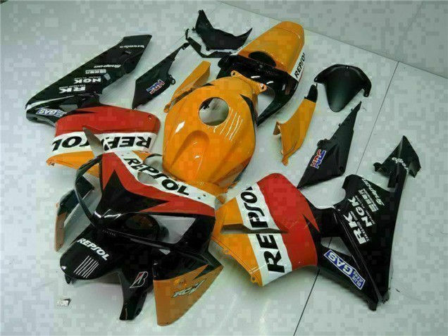 Carenados Moto Honda CBR600RR 2005-2006 - Naranja Blanco Rojo Negro Repsol Asequibles