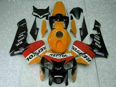 Carenados Moto Honda CBR600RR 2005-2006 - Naranja Blanco Rojo Negro Repsol Asequibles