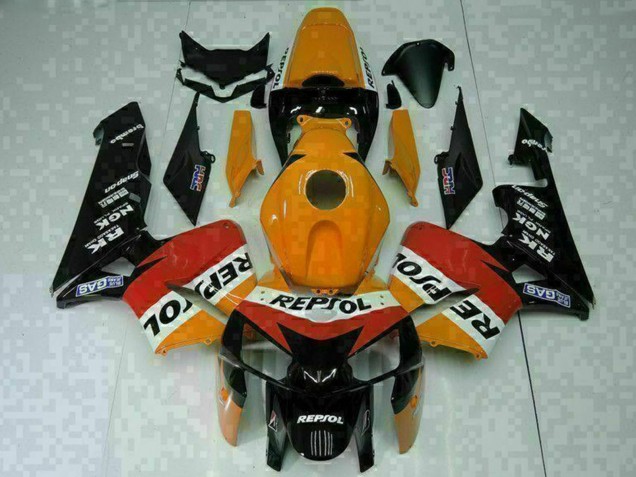 Carenados Moto Honda CBR600RR 2005-2006 - Naranja Blanco Rojo Negro Repsol Asequibles