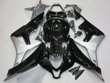 Carenados Moto Honda CBR600RR 2007-2008 - Plata Negro Brillante Asequibles