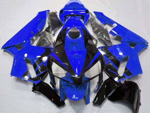 Carenados Moto Honda CBR600RR 2005-2006 - Azul Negro Brillante Diseño Asequibles