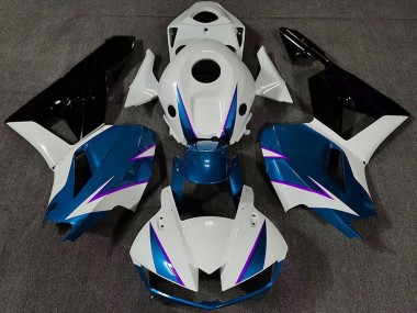 Carenado Moto Honda CBR600RR 2013-2023 - Blanco Azul Negro Brillante Asequibles