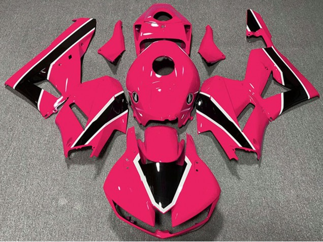Carenados Moto Honda CBR600RR 2013-2023 - Rosa Blanco Negro Brillante Asequibles