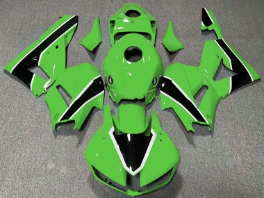 Carenados Moto Honda CBR600RR 2013-2023 - Verde Blanco Negro Brillante Asequibles