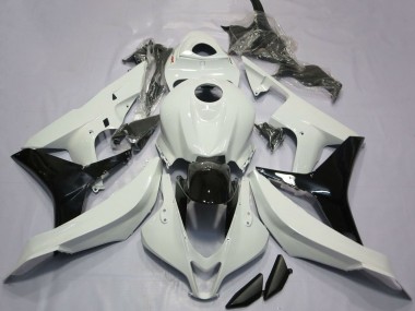 Carenados Moto Honda CBR600RR 2007-2008 - Blanco Negro Brillante Asequibles