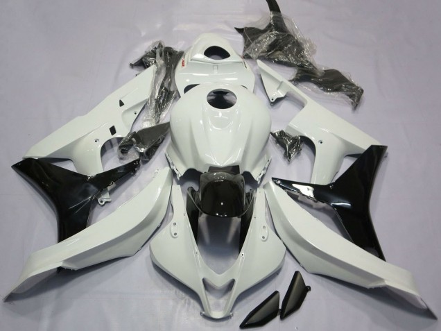 Carenados Moto Honda CBR600RR 2007-2008 - Blanco Negro Brillante Asequibles