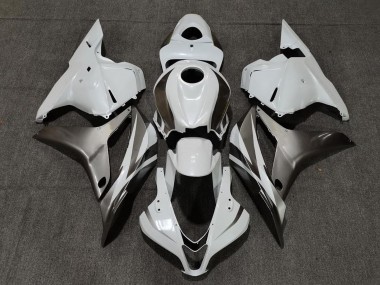 Carenados Moto Honda CBR600RR 2009-2012 - Blanco Plata Negro Brillante Asequibles