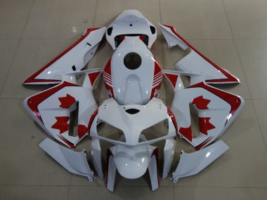 Carenados Moto Honda CBR600RR 2005-2006 - Blanco Rojo Canada Asequibles