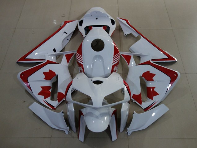 Carenados Moto Honda CBR600RR 2005-2006 - Blanco Rojo Canada Asequibles
