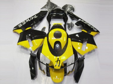 Carenados Moto Honda CBR600RR 2003-2004 - Amarillo Negro Brillante Power Asequibles