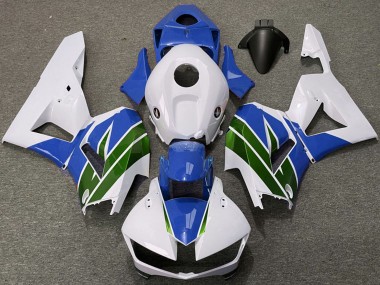 Carenados Moto Honda CBR600RR 2013-2023 - Blanco Azul Verde Asequibles