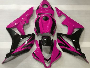 Carenado Moto Honda CBR600RR 2007-2008 - Rosa Negro Brillante OEM Estilo Asequibles