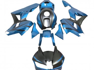 Carenados Moto Honda CBR600RR 2013-2023 - Azul Claro Negro Mate Asequibles
