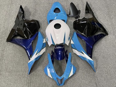 Carenado Moto Honda CBR600RR 2009-2012 - Blanco Azul Negro Brillante Asequibles