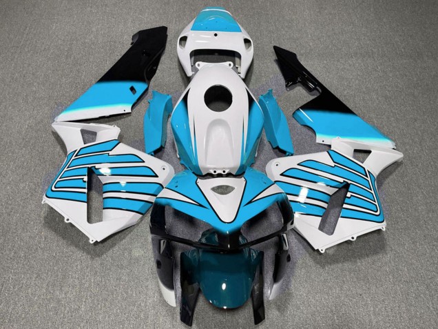 Carenados Moto Honda CBR600RR 2005-2006 - Blanco Azul Claro Alas Asequibles