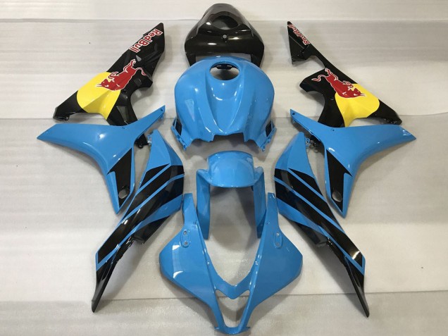 Carenados Moto Honda CBR600RR 2007-2008 - Azul Claro Amarillo Negro Brillante Rojo Bull Asequibles