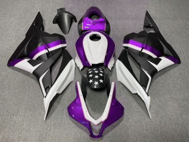 Carenados Moto Honda CBR600RR 2009-2012 - Blanco Púrpura Negro Mate Estrella Asequibles