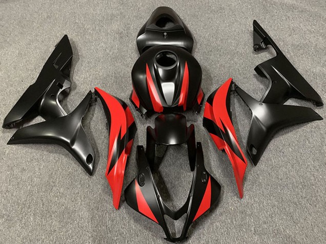 Carenados Moto Honda CBR600RR 2007-2008 - Rojo Negro Mate Asequibles