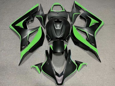 Carenado Moto Honda CBR600RR 2007-2008 - Verde Negro Mate Asequibles