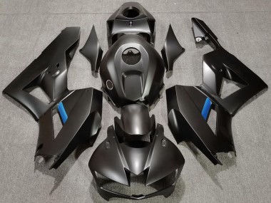 Carenados Moto Honda CBR600RR 2013-2023 - Negro Mate Azul Claro Asequibles