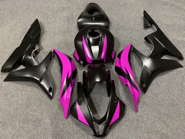 Carenado Moto Honda CBR600RR 2007-2008 - Rosa Negro Mate Asequibles