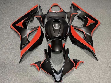 Carenado Moto Honda CBR600RR 2007-2008 - Rojo Negro Mate Asequibles