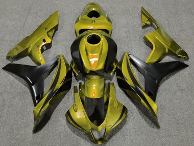 Carenados Moto Honda CBR600RR 2007-2008 - Oro Negro Mate OEM Estilo Asequibles
